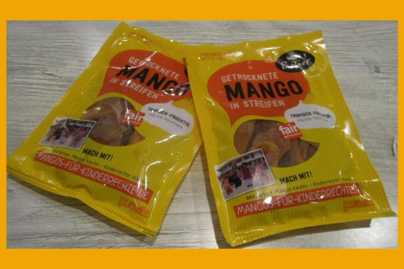 Neu im Weltladen Soltau: Getrocknete Mangos in Streifen